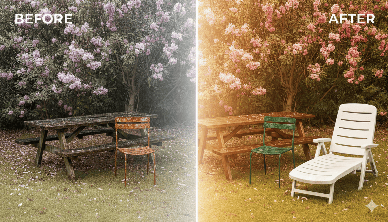 Seasonal furniture maintenance